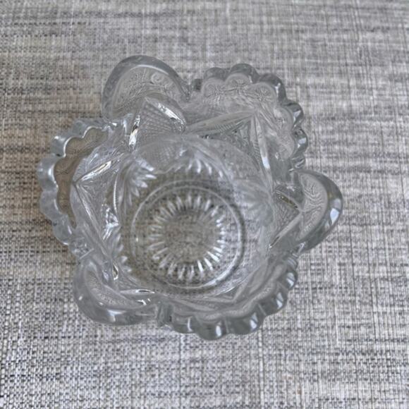 Vintage Early American Prescut Glass Celery Vase - Picture 2 of 8